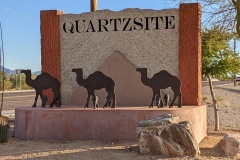 Entering Quartzsite