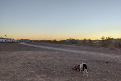 Sunrise looking east