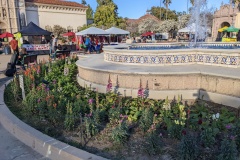 Busy around the fountain