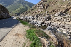 Beautiful drive along the Kern River - at least there's some water here