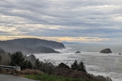 The CA coastline - still very rough waters