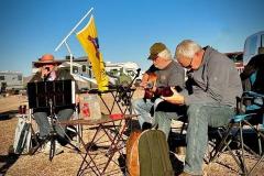 I got to sing along with a couple of other musicians
