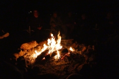 Fire dying down