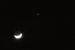 Moon and Venus