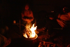 Lloyd's campfire stove, after the main rally is over