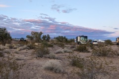 Arrived at BLM spot on Jan 17, sun beginning to set