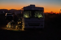 Rosa's rig - loved the solar lights she had