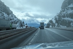 Starting the long downhill drive
