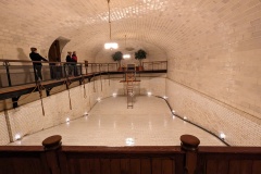 Indoor pool - they filled it recently and it didn't hold the water