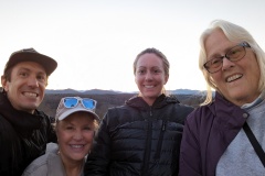 Casey, Vicki, Kelley and me - came to see the sunset