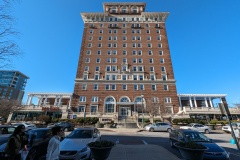 Building across from the Arcade