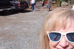 Getting ready to walk up to waterfalls