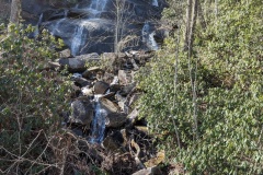 The full waterfall from a point down the road