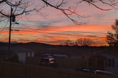 Sunset from Casey and Kelley's back yard