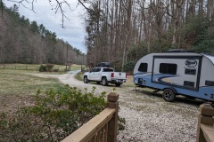 Joan McGee let me park my trailer at her house in Lenoir NC
