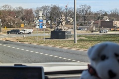 This is near the entrance to Quantico Marine Core Base