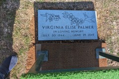 The marker was placed and the hole dug when I got there