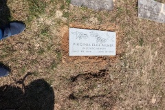 Finished. My father's headstone is above and my mother's headstone is to the right.