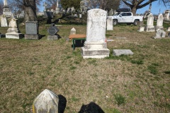 Large headstone - my great-grandparents, small headstone on right, my grandmother.