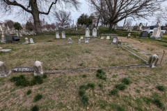 The right half had only one grave, Morgan Miller Jr. . probably a child. 