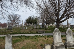 View of cemetery - to north