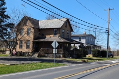 2 houses in Rushland center, across from the post office