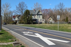 3 houses in Rushland center, just down from the post office