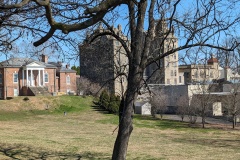 Mercer Museum , a six-story reinforced concrete castle designed by Henry Mercer (1856-1930)