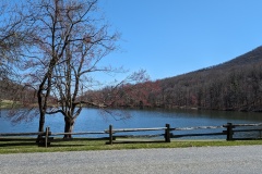 Peaks of Otter Lake, red maple starting to bloom