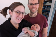 Alyse, Guthrie, and baby Francis Jane