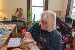 I got a chance to hold her, 4 week old Francis Jane