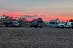 Last night of rally - sunset a different color