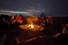 We did this every night, except when it rained