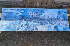 Exuberant political rally parade, Aug. 8, 1860