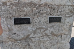 Memorial plaques for honored veterans