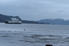 Ferry arriving