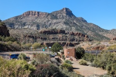 Rest stop as we go thru the mountains in AZ