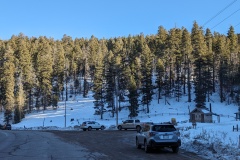 This was over 7000' - kids sledding