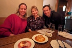 Dinner with Kelley, Casey, and Joan