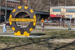 Signature sign for River Arts District