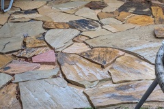 Kelley and Casey's patio pavers - work in progress