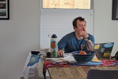 Casey doing his practice tests