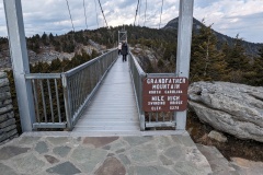 Looking back after crossing the bridge