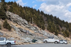 Parking at the top of the mountain