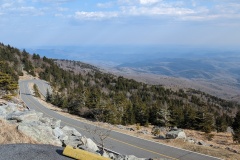 Winding road leading to the top