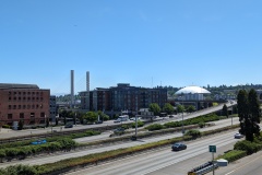 View from Bridge: Tacoma Dome, etc