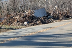 Debris along the Swannanoah River