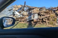 These rubble piles were everywhere - it was unbelievable