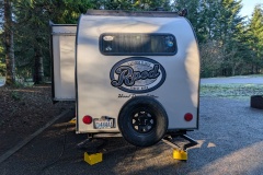It was hard to level the trailer