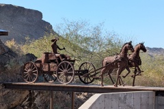 Cowboy sculptures